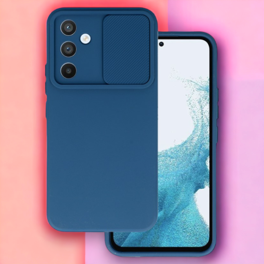 Silikonski ovitek "Camshield Soft" za Samsung Galaxy A54 5G – Infostyle – Temno modra / TPU silikon