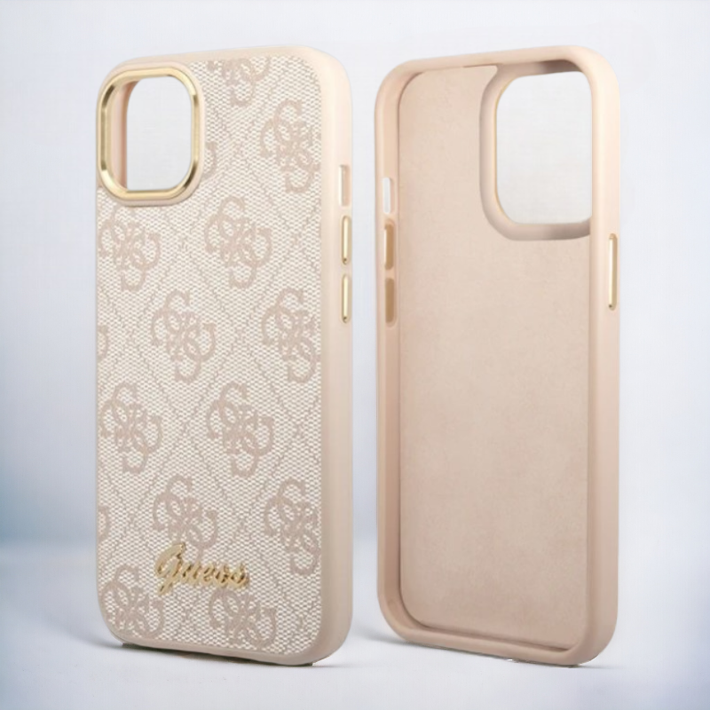 Ovitek Guess "Vintage pink" za iPhone 14 Pro (GUHCP14LHG4SHP)