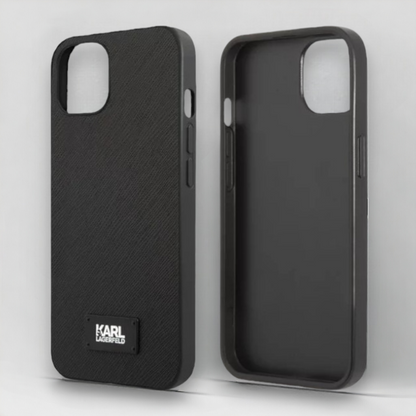 Ovitek Karl Lagerfeld "Saffiano Plaque" za iPhone 13 Pro (KLHCP13LSFMP2K)