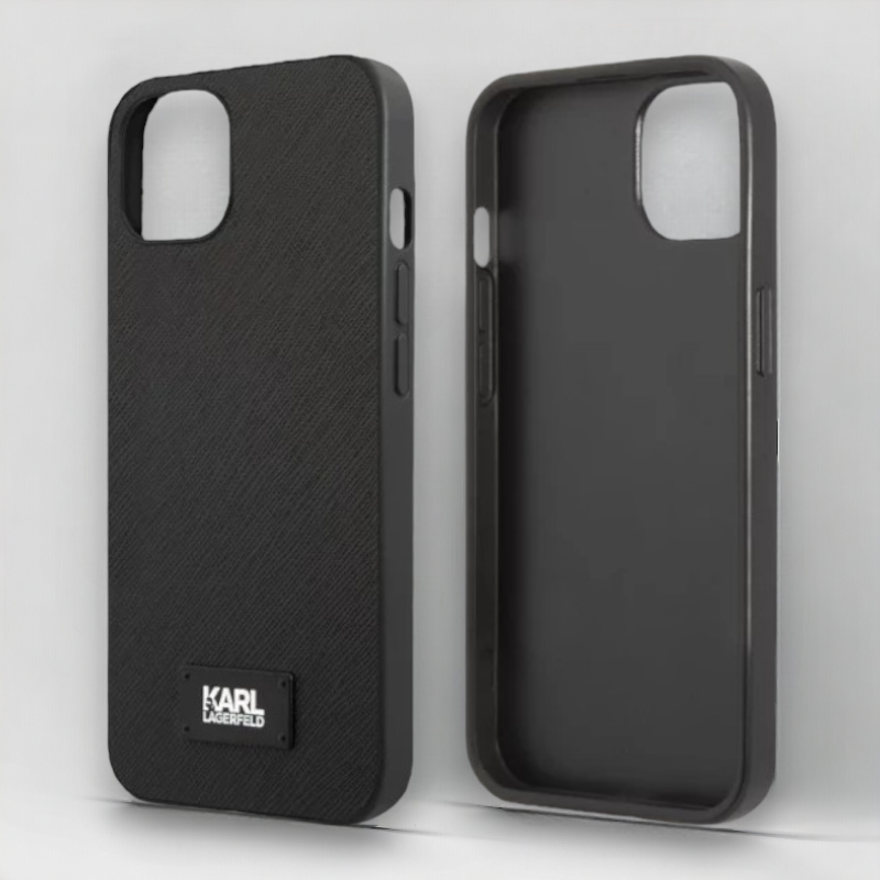 Ovitek Karl Lagerfeld "Saffiano Plaque" za iPhone 13 Mini (KLHCP13SSFMP2K)