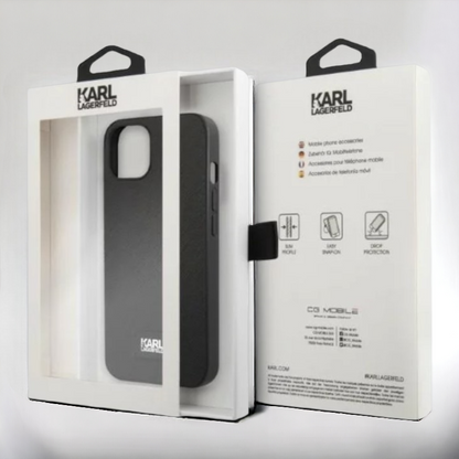 Ovitek Karl Lagerfeld "Saffiano Plaque" za iPhone 13 Mini (KLHCP13SSFMP2K)