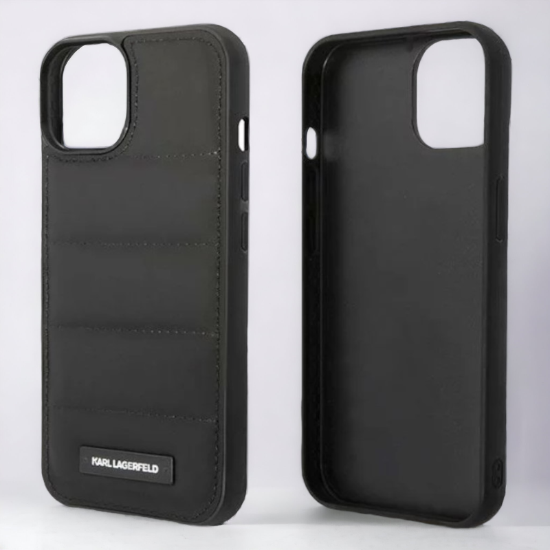 Ovitek Karl Lagerfeld "Puffy Metal Logo" za iPhone 14 Pro (KLHCP14LPSQAK)