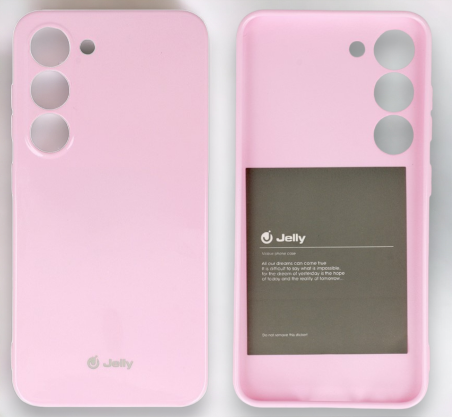 Silikonski ovitek "Jelly" za Samsung Galaxy S22 Plus – Svetlo roza / TPU silikon