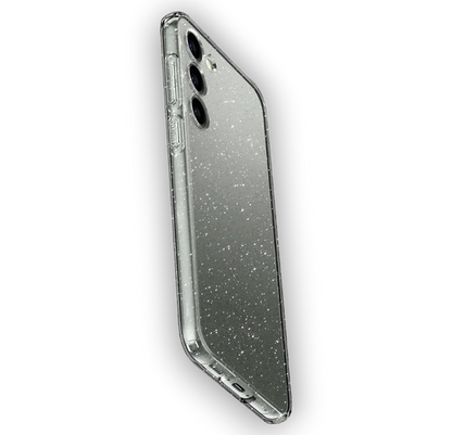 Silikonski ovitek "Crystal Glitter" za Samsung Galaxy S23 Plus - Srebrna – Infostyle