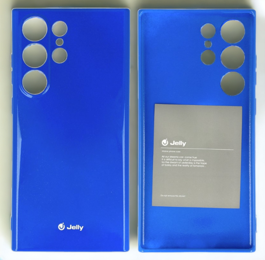 Silikonski ovitek "Jelly" za Samsung Galaxy S23 Ultra – Svetlo roza / TPU silikon