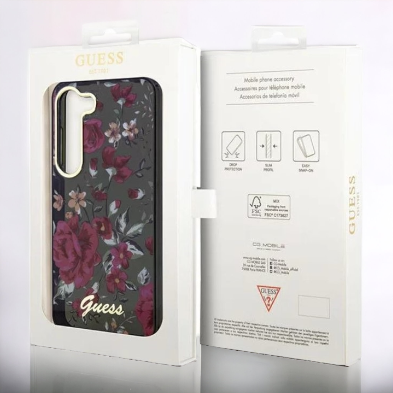 Ovitek Guess "Flower Collection - kaki" za Samsung Galaxy S23 Plus (GUHCS23MHCFWSA)