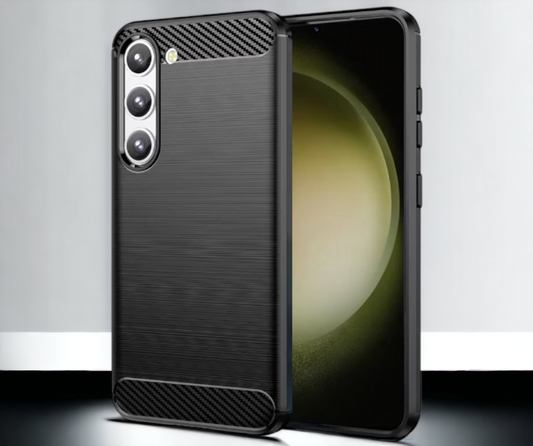 Silikonski ovitek "carbon" za Samsung Galaxy S23 - Črna – Techsuit – Črna / TPU silikon