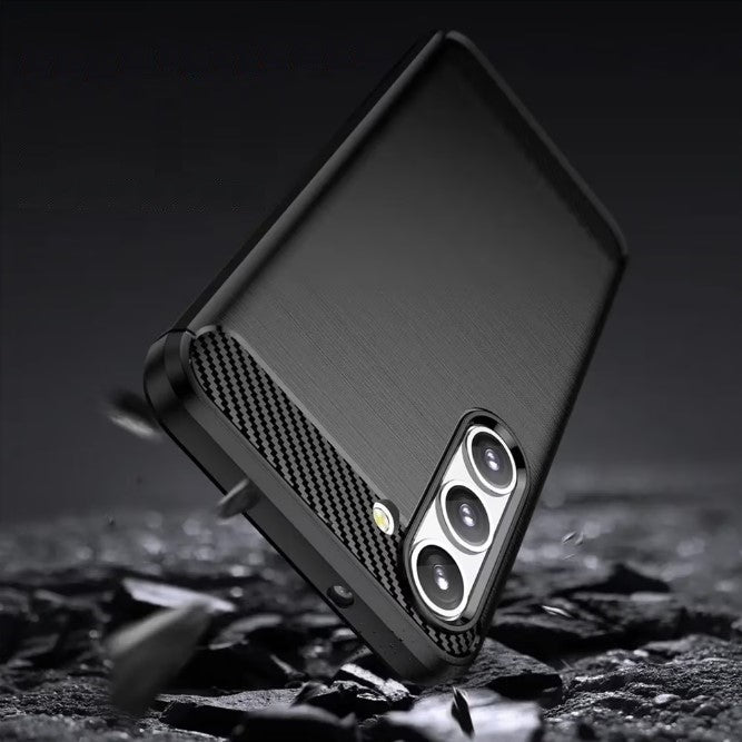 Silikonski ovitek "carbon" za Samsung Galaxy S23 Plus - Črna – Techsuit