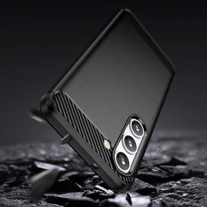 Silikonski ovitek "carbon" za Samsung Galaxy S23 Plus - Črna – Techsuit