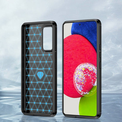 Silikonski ovitek "carbon" za Samsung Galaxy A53 5G - Črna – Techsuit