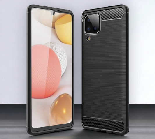 Silikonski ovitek "carbon" za Samsung Galaxy A22 4G - Črna – Techsuit – Črna / TPU silikon