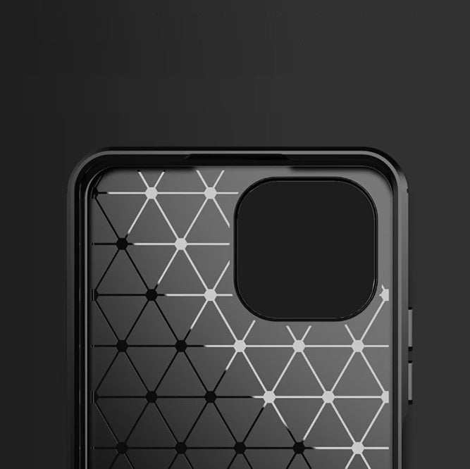 Silikonski ovitek "carbon" za Xiaomi Mi 11 Lite - Črna – Techsuit