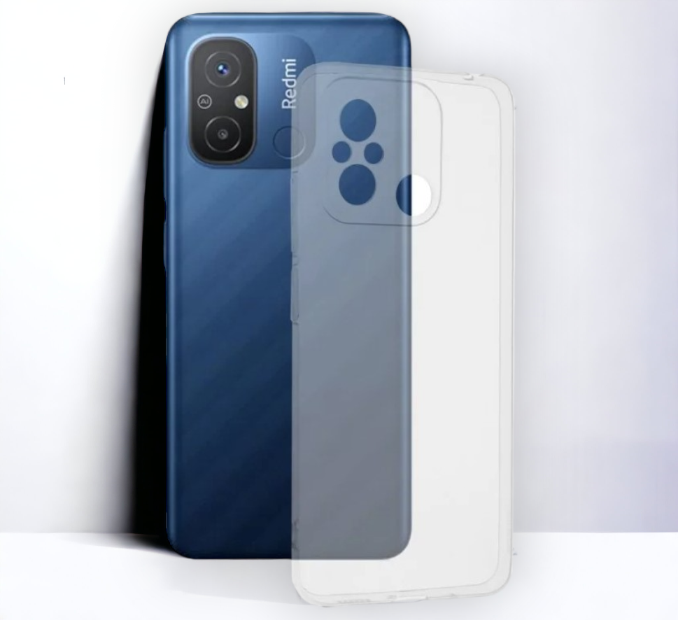 Silikonski ovitek "Clear Case" za Xiaomi Redmi 12C - Prozoren – Techsuit – Prozorna / Silikon