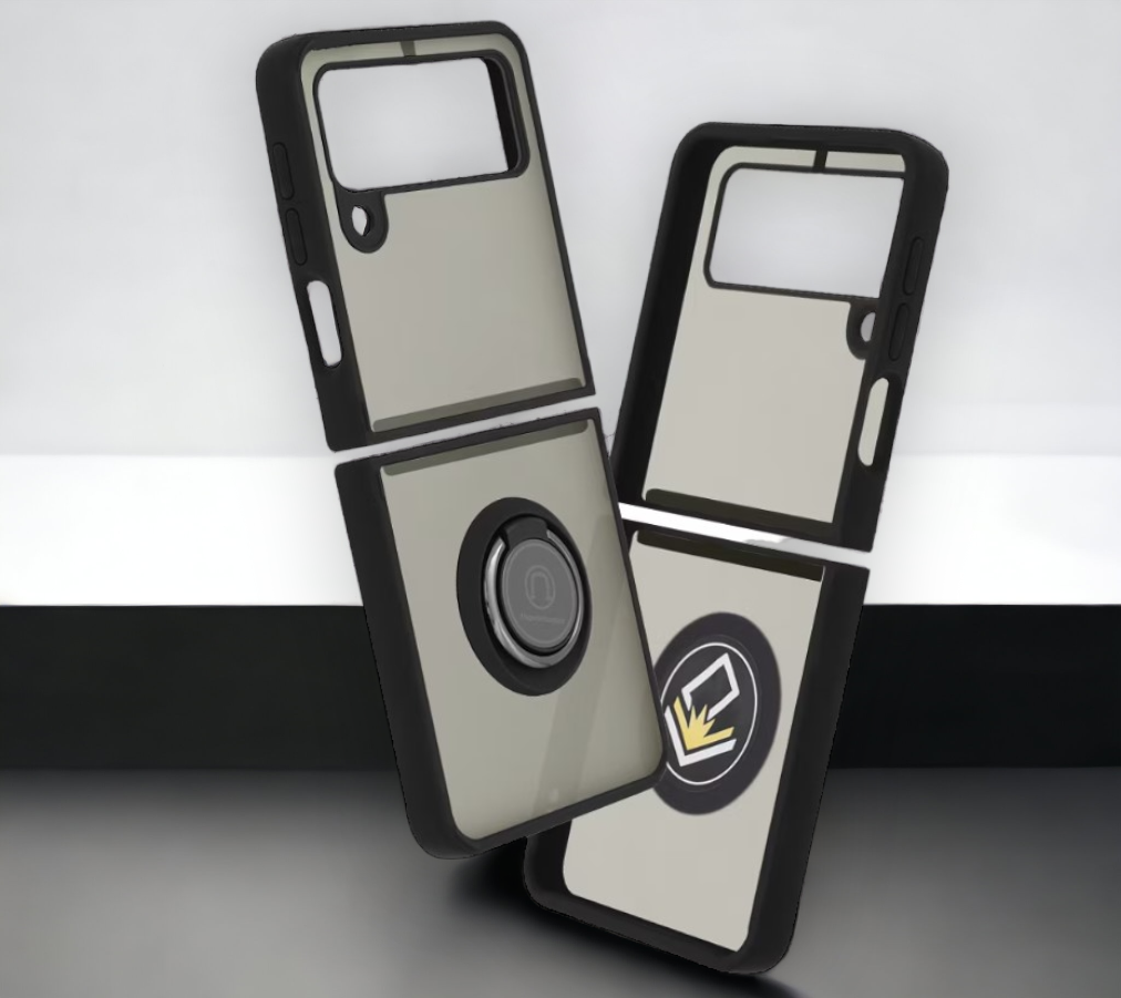 Ovitek za telefon "Rebellion" za Samsung Galaxy Z Flip3 5G – Techsuit – Črna / PC + TPU silikon