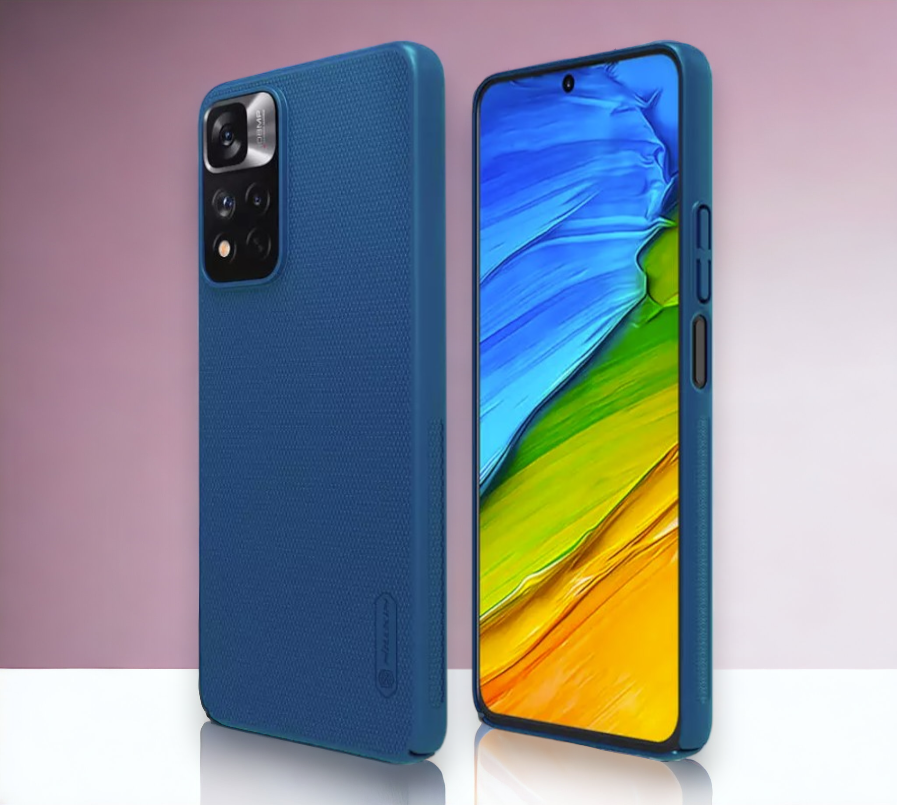 Ovitek "Nillkin Super Frosted" za Xiaomi Redmi Note 11 Pro - modra
