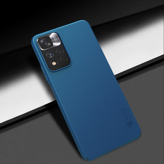 Ovitek "Nillkin Super Frosted" za Xiaomi Redmi Note 11 Pro - modra – Modra / PC