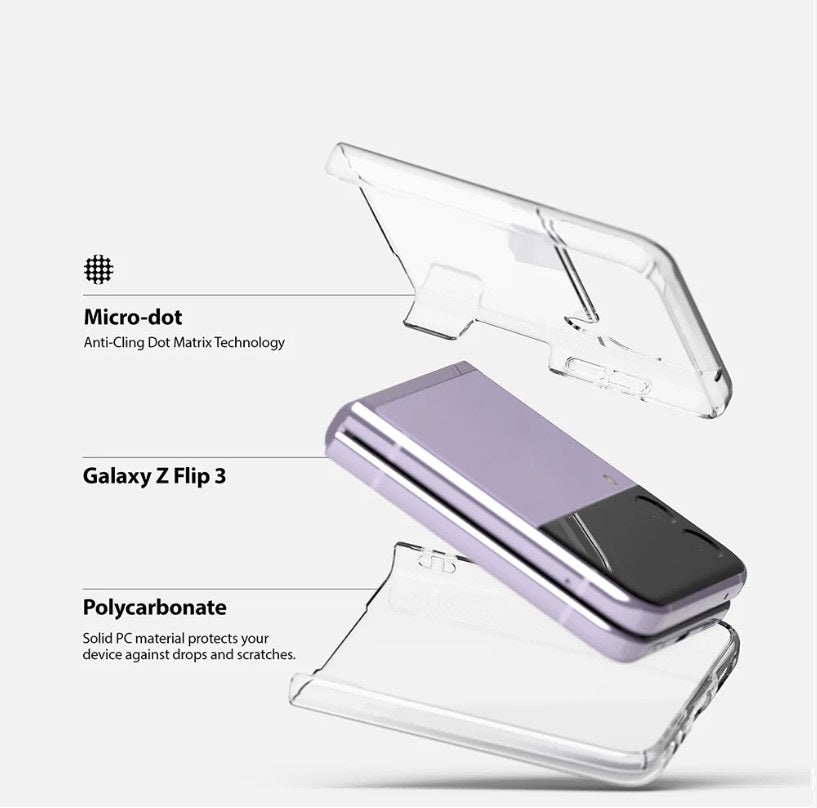 Ovitek "Slim" iz za Samsung Galaxy Z Flip 3 - črna – Ringke