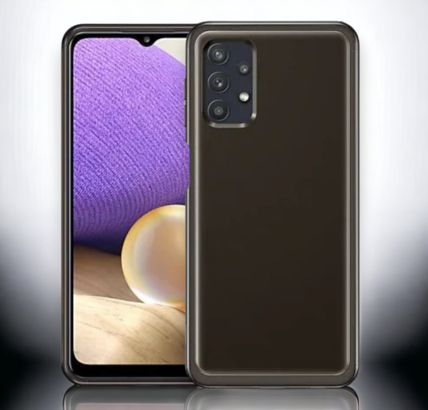 Original Samsung silikonski ovitek "Soft Clear" za Samsung Galaxy A32 5G - črna – Črna / Silikon