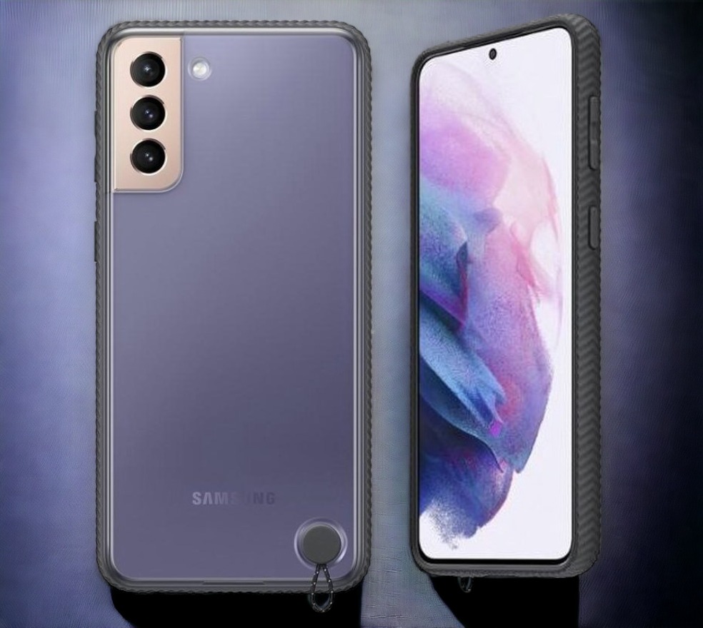Original Samsung silikonski ovitek "Clear Protective" za Samsung Galaxy S21 Plus - črna – Črna / TPU silikon