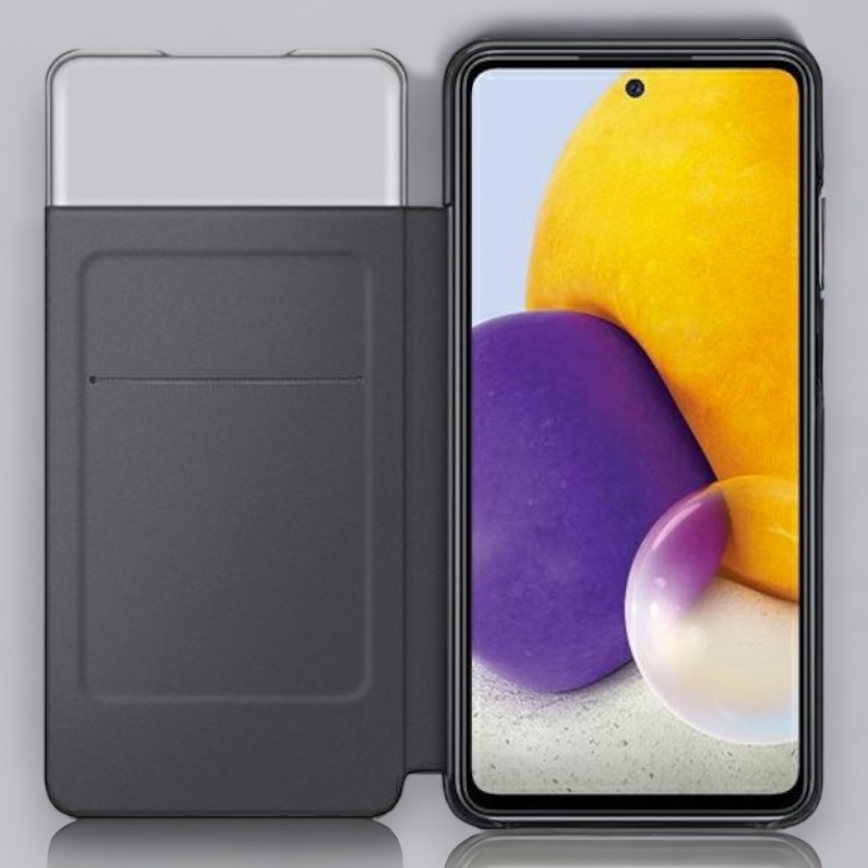 Original Samsung preklopna torbica "Smart S view Wallet" za Samsung Galaxy A72 - črna