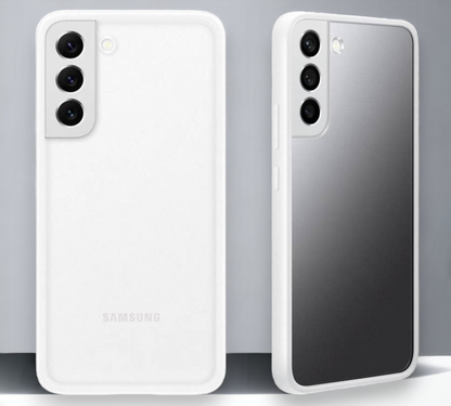 Originalen Samsung ovitek "Frame" za Samsung Galaxy S22 – Prozorna / PC + TPU silikon