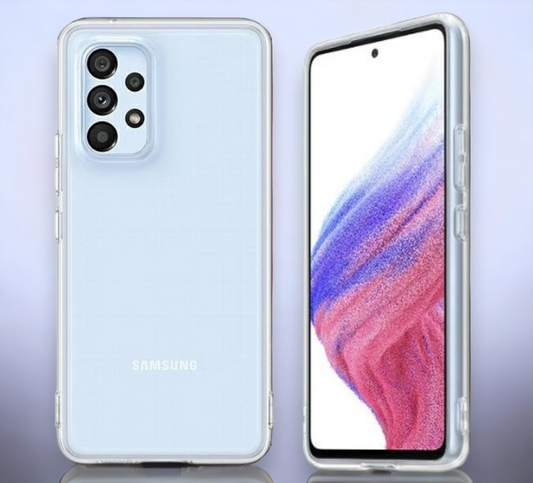 Original Samsung silikonski ovitek "Soft Clear" za Samsung Galaxy A53 5G - prozorna – Prozorna / Silikon