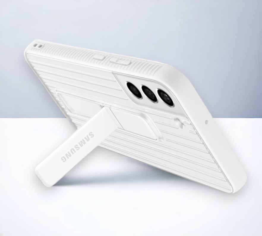 Original Samsung silikonski ovitek "Protective Standing" za Samsung Galaxy S22 Plus - bela
