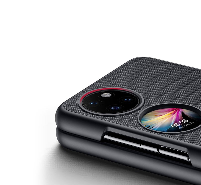 Premium preklopna torbica "FINO" za Huawei P50 Pocket - Črna – Dux Ducis