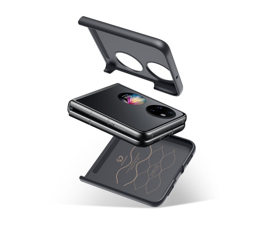 Premium preklopna torbica "FINO" za Huawei P50 Pocket - Črna – Dux Ducis