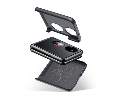 Premium preklopna torbica "FINO" za Huawei P50 Pocket - Črna – Dux Ducis