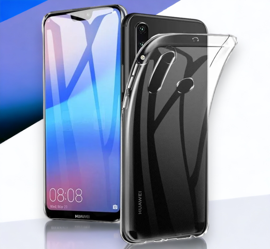 Original Huawei silikonski ovitek za Huawei P30 Lite - prozorna – Prozorna / TPU silikon