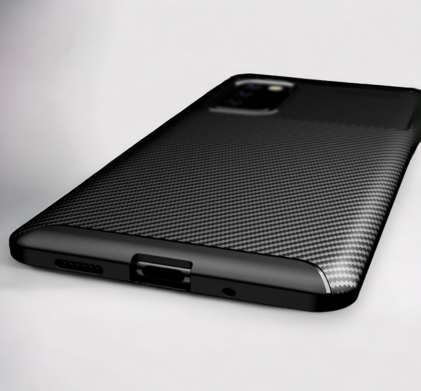 Ovitek "Vennus Carbon Elite" za Samsung Galaxy S20 Lite - črna