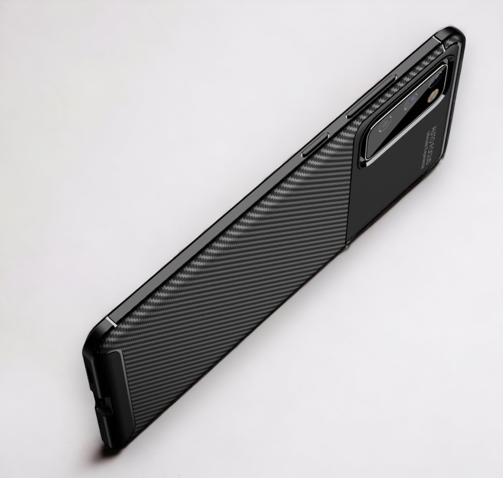 Ovitek "Vennus Carbon Elite" za Samsung Galaxy S20 Lite - črna
