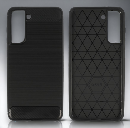 Ovitek "Carbon lite" za Samsung Galaxy S21 FE - Črna – Infostyle