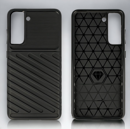 Silikonski ovitek "Thunder" za Samsung Galaxy S21 Plus - Črna – Infostyle