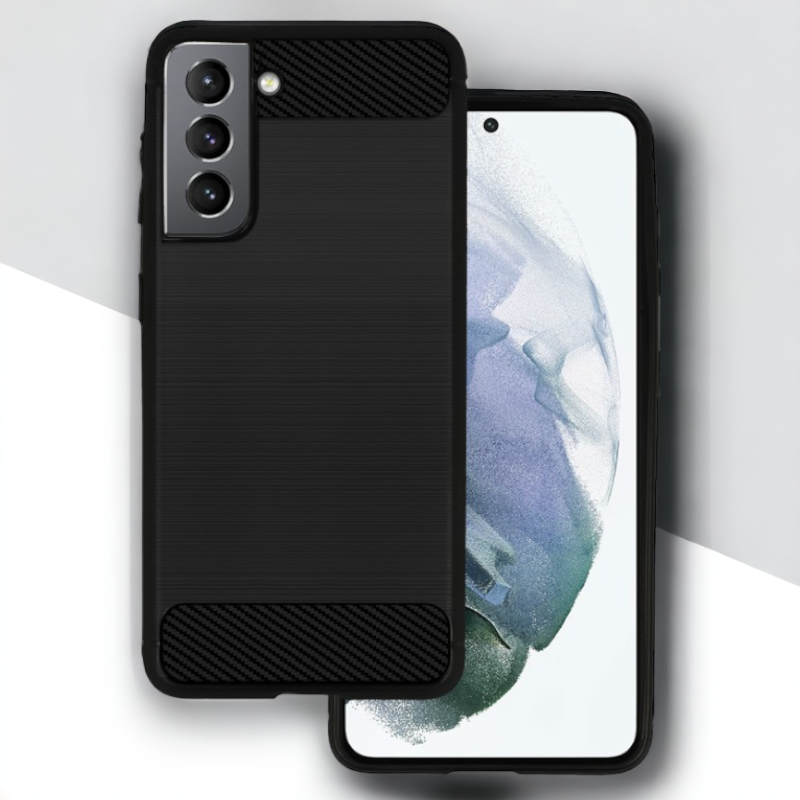 Silikonski ovitek "carbon" za Samsung Galaxy S22 Plus - Črna – Techsuit – Črna / TPU silikon