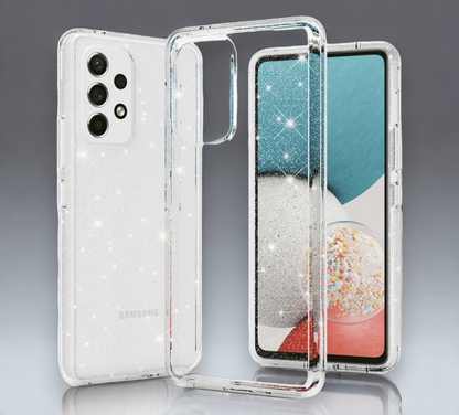 Silikonski ovitek "crystal glitter" za Samsung Galaxy A23 4G/5G - Prozoren – Infostyle – Prozorna / TPU silikon