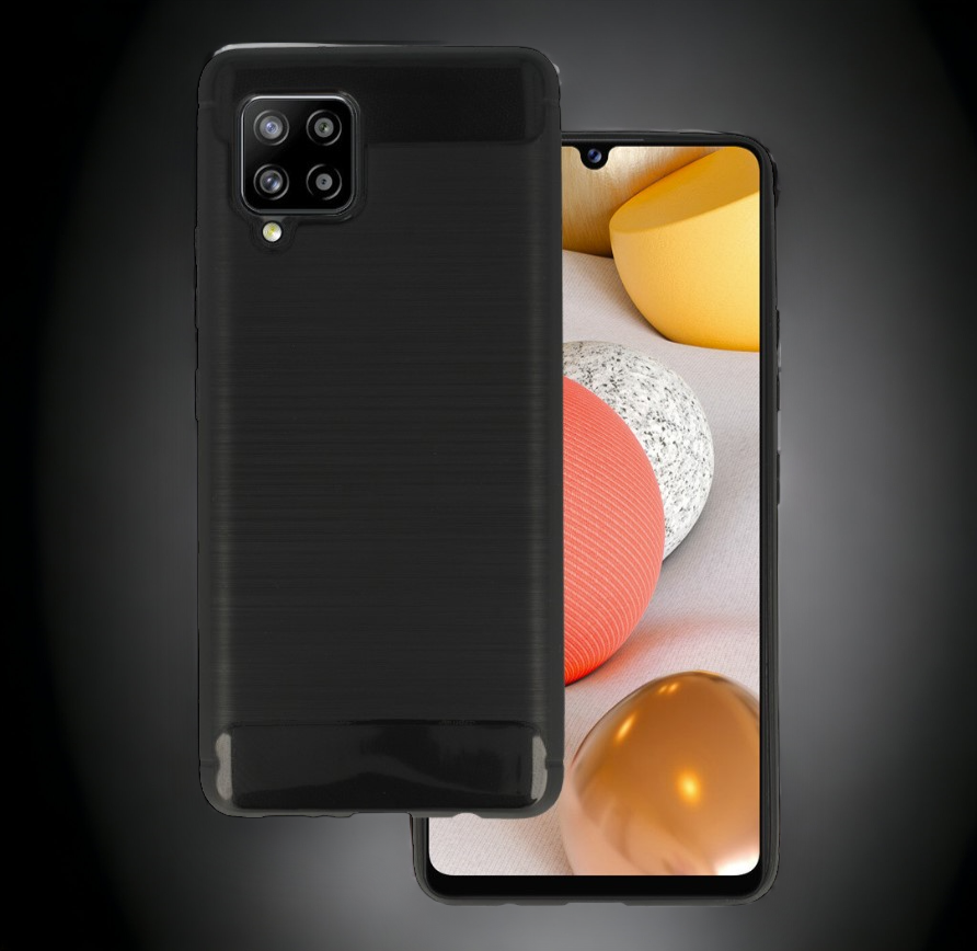 Ovitek "Carbon lite" za Samsung Galaxy A42 5G - Črna – Infostyle – Črna / TPU silikon