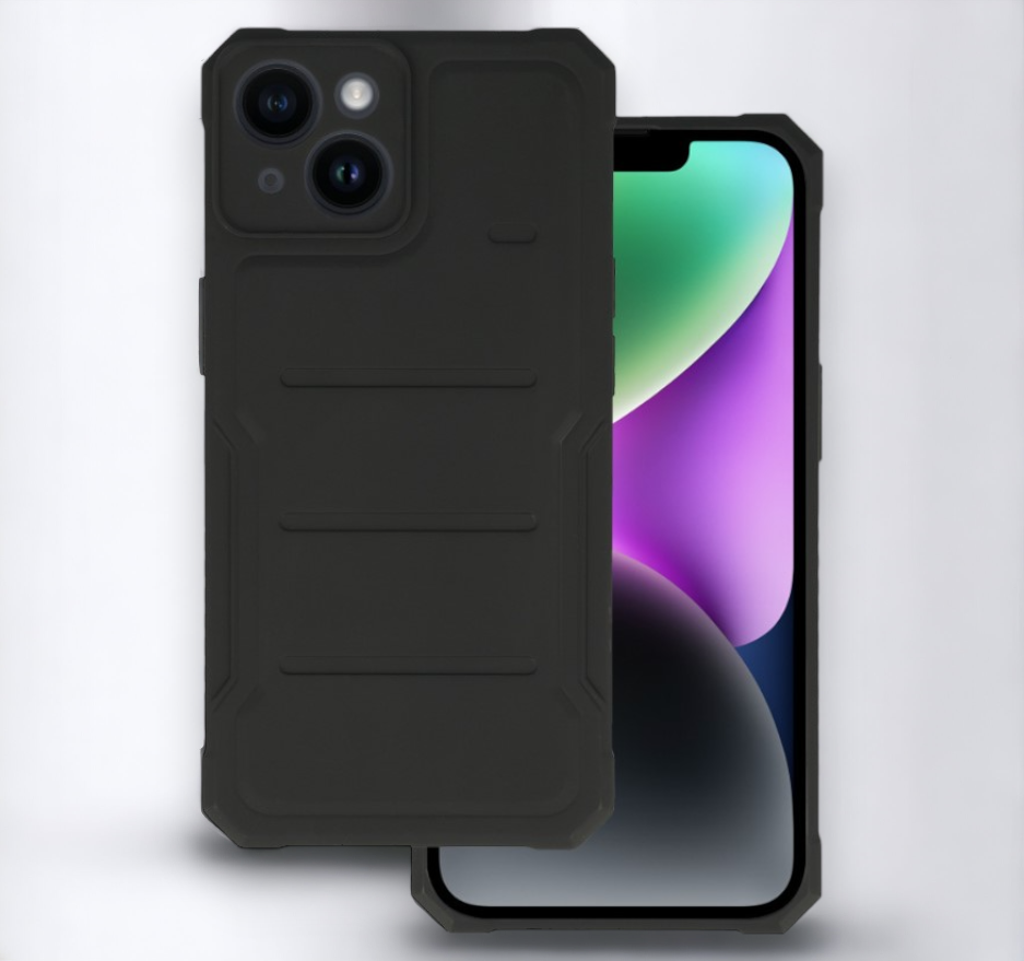 Silikonski ovitek "Protector" za iPhone 14 Plus - črna – Infostyle – Črna / TPU silikon