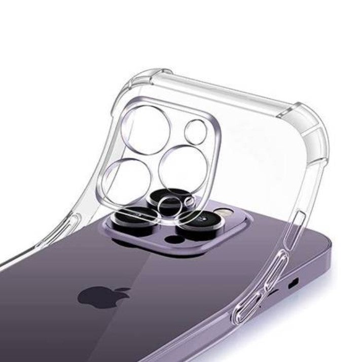 Silikonski ovitek "Antishock MeePhone" za iPhone 14 Pro Max (1.5 mm) - Transparent