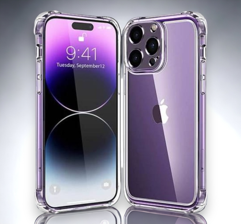 Silikonski ovitek "Antishock" za iPhone 12 Pro Max (0.5 mm) - Transparent – Infostyle – Prozorna / TPU silikon