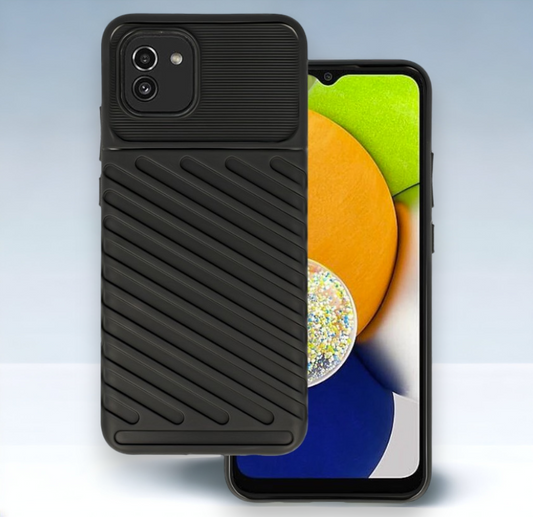 Ovitek "Thunder" za Samsung Galaxy A03 - Črna – Infostyle – Črna / TPU silikon