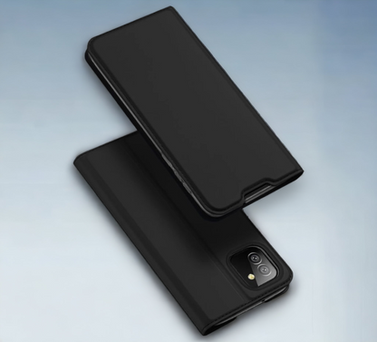Premium preklopna torbica "SKIN Pro" za Samsung Galaxy A03 - Črna – Dux Ducis – Črna / Umetno usnje + TPU silikon