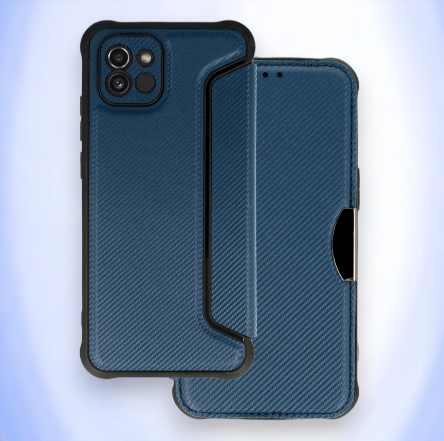 Preklopna torbica "razor" za Samsung Galaxy A03 – Infostyle – Temno zelena / Ekološko usnje + TPU silikon