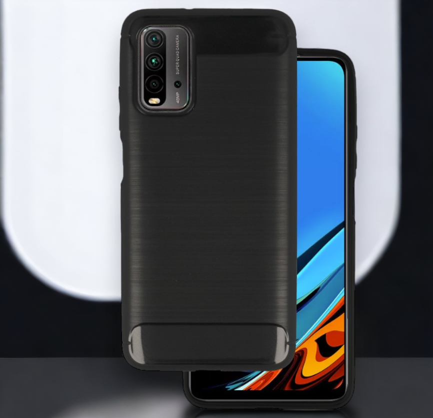 Ovitek "Carbon lite" za Xiaomi Redmi 9T - Črna – Infostyle – Črna / TPU silikon