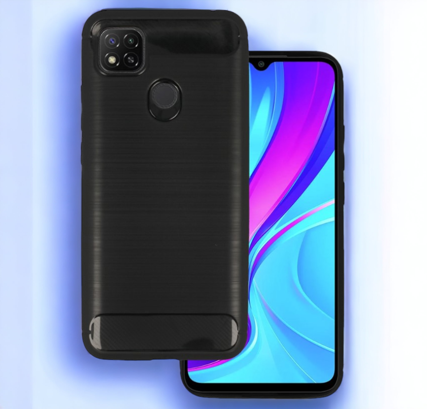 Ovitek "Carbon lite" za Xiaomi Redmi 9C - Črna – Infostyle – Črna / TPU silikon