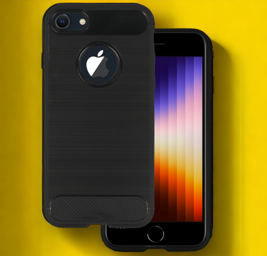 Ovitek "Carbon lite" za iPhone 6/6s/7/8 - Črna – Infostyle – Črna / TPU silikon
