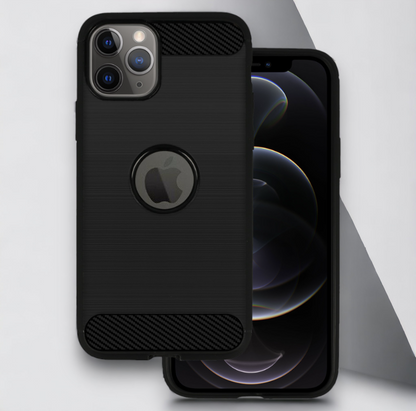 Ovitek "Carbon lite" za iPhone 12/12 Pro - Črna – Infostyle – Črna / TPU silikon