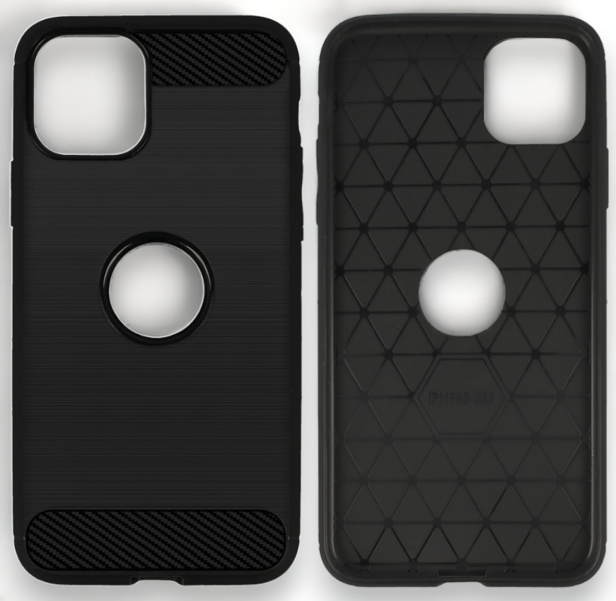 Ovitek "Carbon lite" za iPhone 12/12 Pro - Črna – Infostyle