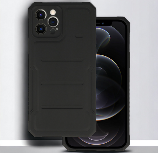 Silikonski ovitek "Protector" za iPhone 13 Pro Max - črna – Infostyle – Črna / TPU silikon
